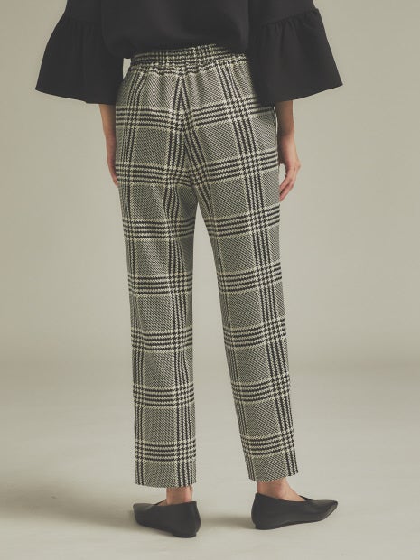 ビッグチェックドロストパンツ