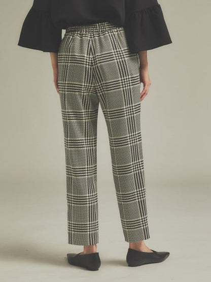 ビッグチェックドロストパンツ