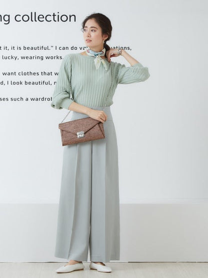 レーヨンハイウエストパンツ