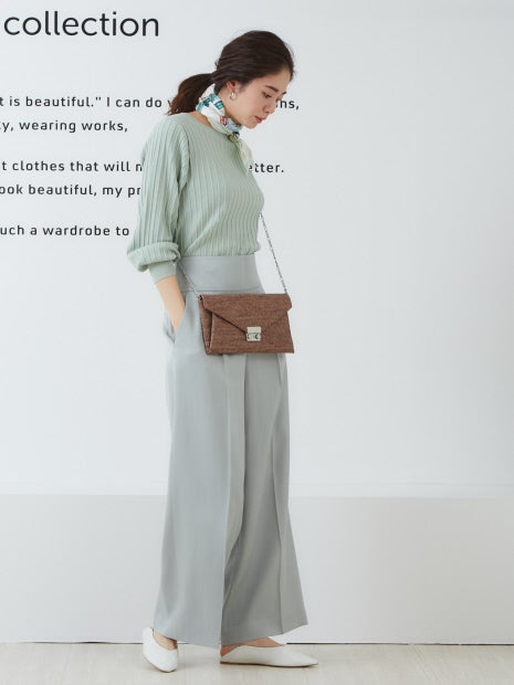 レーヨンハイウエストパンツ