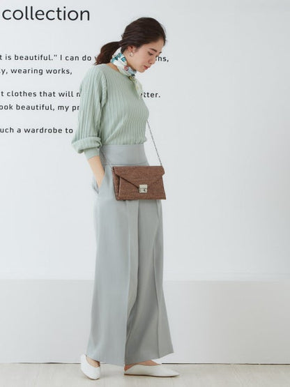 レーヨンハイウエストパンツ