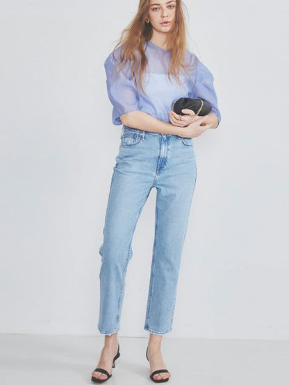 シアータックスリーブブラウス