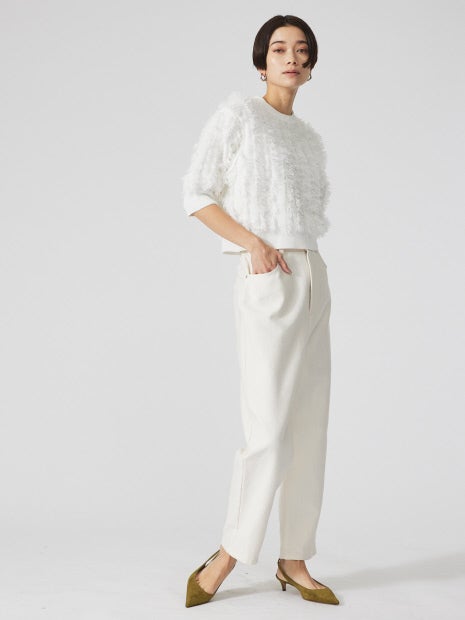 フリンジニットプルオーバー