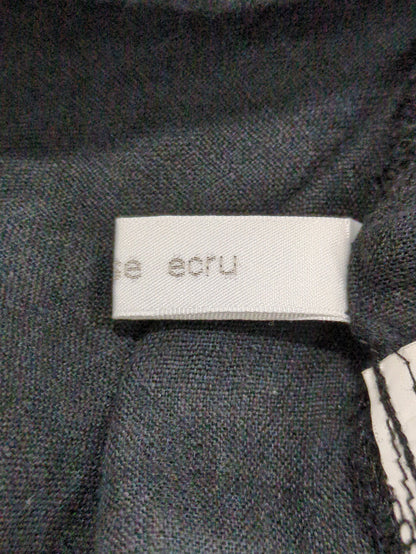 ecru　フレンチリネンオーバーシャツ