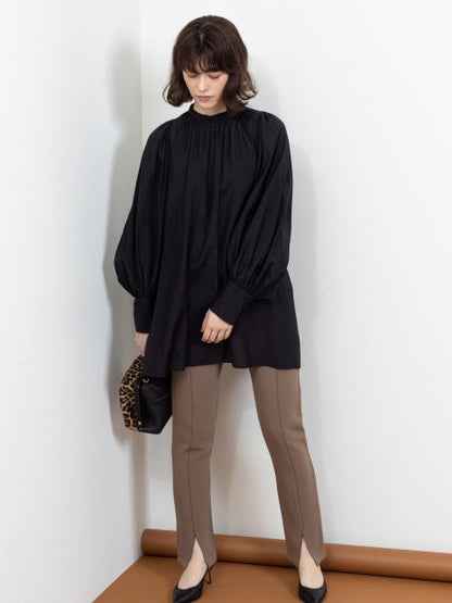 フロントスリットウエストゴムパンツ