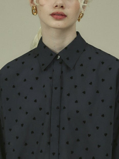 ハートフロッキーシャツ