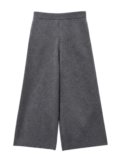 【WEB・一部店舗限定】圧縮ニットクロップドパンツ◇セットアップ対応