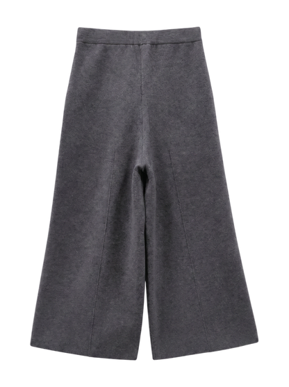 【WEB・一部店舗限定】圧縮ニットクロップドパンツ◇セットアップ対応