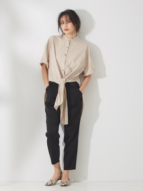 ロングスリットシャツカットソー