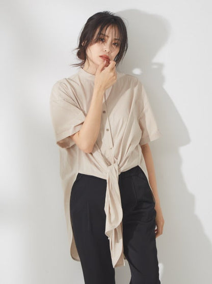 ロングスリットシャツカットソー