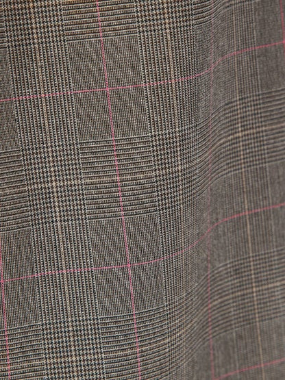 【セットアップ対応】グレンチェックタックワイドパンツ