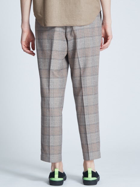 ブークレーグレンチェックリラックスパンツ