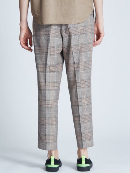 ブークレーグレンチェックリラックスパンツ