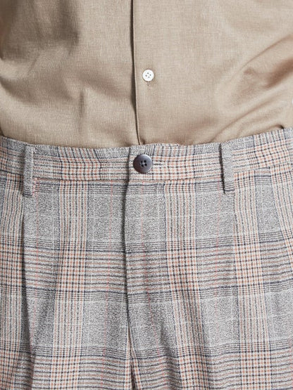 ブークレーグレンチェックリラックスパンツ