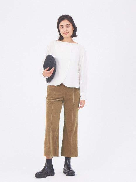 ダブルボタンシャツ