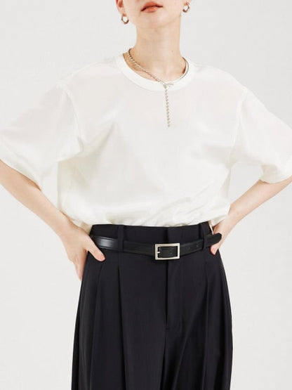 ストレッチデシンTブラウス