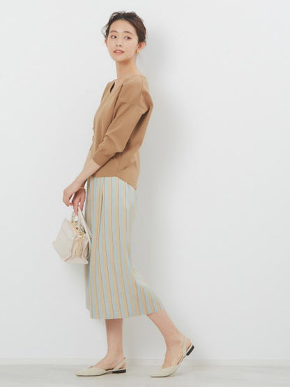 RIOPELEストライプタイトスカート