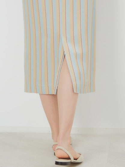 RIOPELEストライプタイトスカート