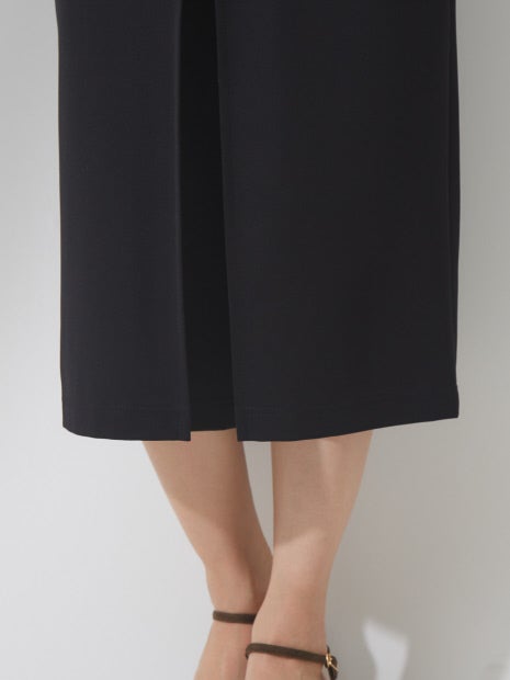 ストレッチボックスプリーツパンツ