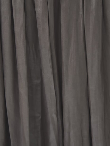 レザーライクサテンギャザースカート