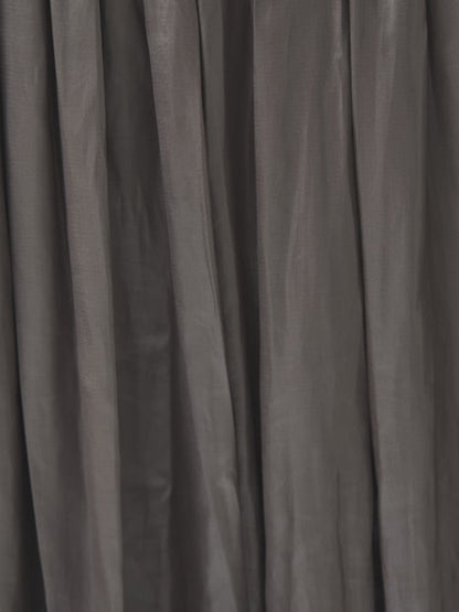 レザーライクサテンギャザースカート