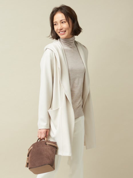 ミルド天竺ローブカーディガン