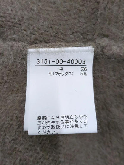 フォックスウールクロップドボレロプルオーバー