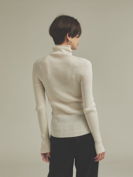 シームレスタートルニット