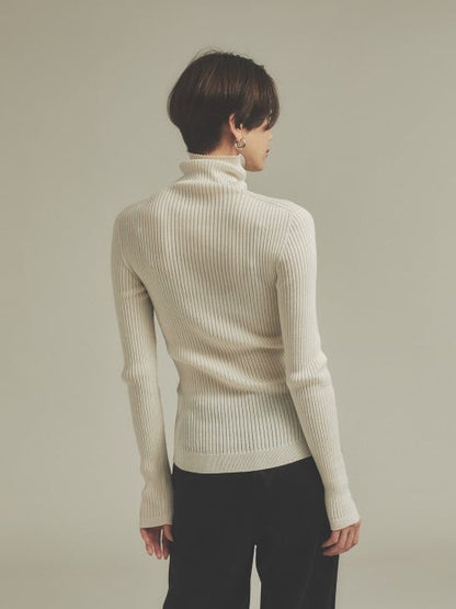 シームレスタートルニット