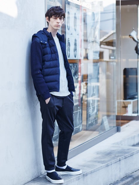 シルクネップクルーネックニット