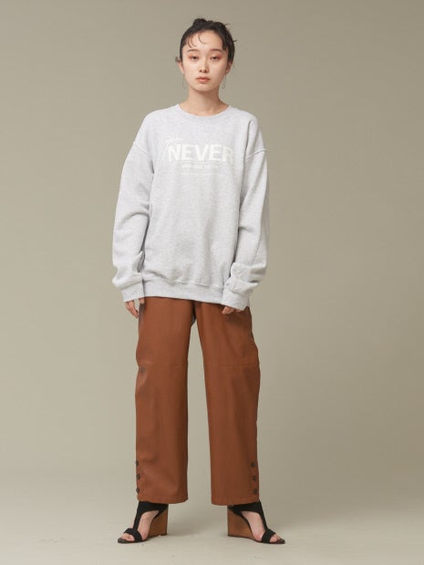 裏起毛ロゴスウェット