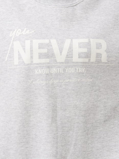 裏起毛ロゴスウェット