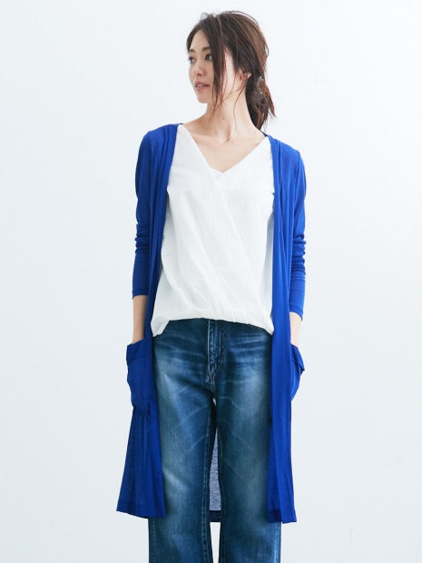 【手洗い可能】クールフライスロングカーディガン