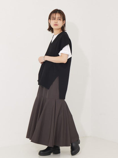 メモリータッサー切り替えマーメイドマキシスカート