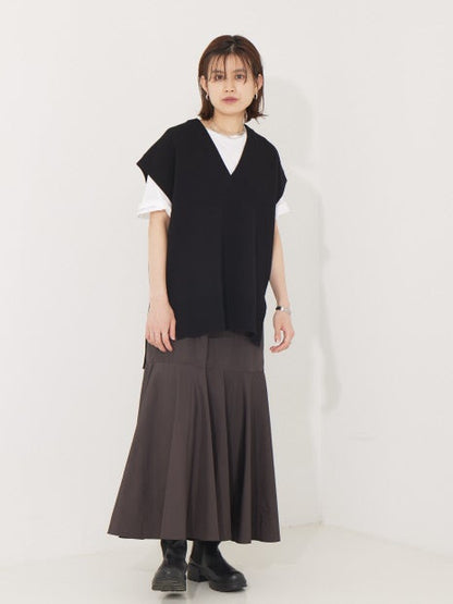 メモリータッサー切り替えマーメイドマキシスカート