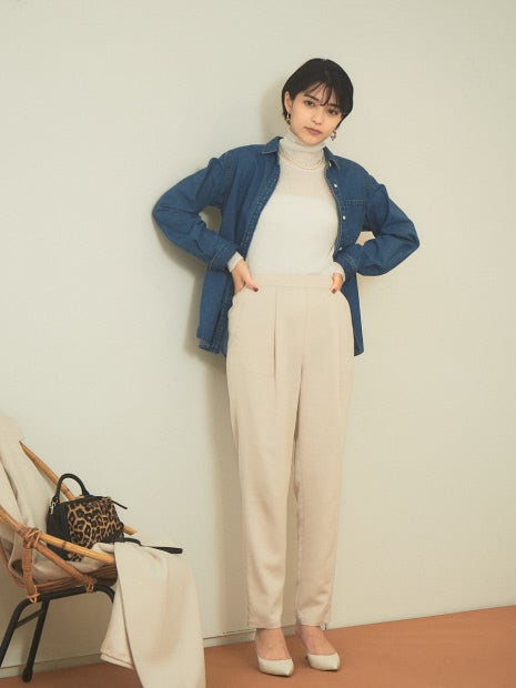 サテンイージーパンツ2