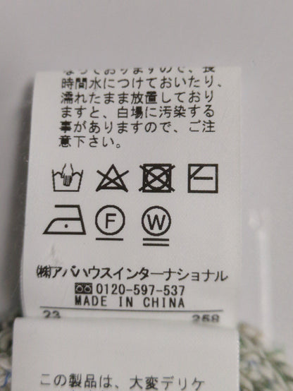 カラーミックスクロップトニット