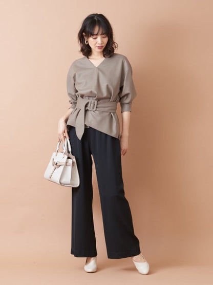 圧縮ウールプルオーバー