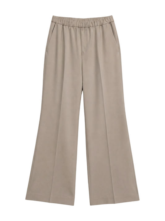 ストレッチセンタープレスフレアパンツ