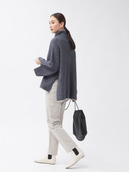 片畦ラクーンタートルニットプルオーバー