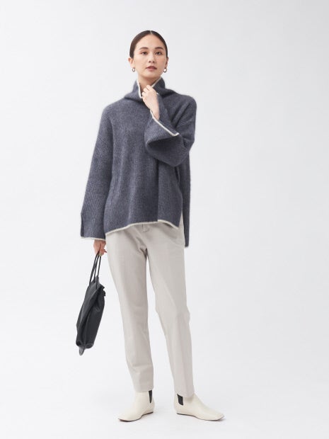 片畦ラクーンタートルニットプルオーバー