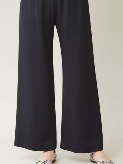 裏起毛フレアワイドパンツ