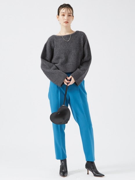 フォックスウールボートネックニット