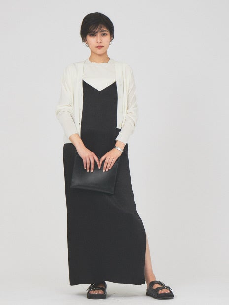 アセテートキャミワンピース