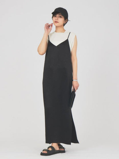 アセテートキャミワンピース