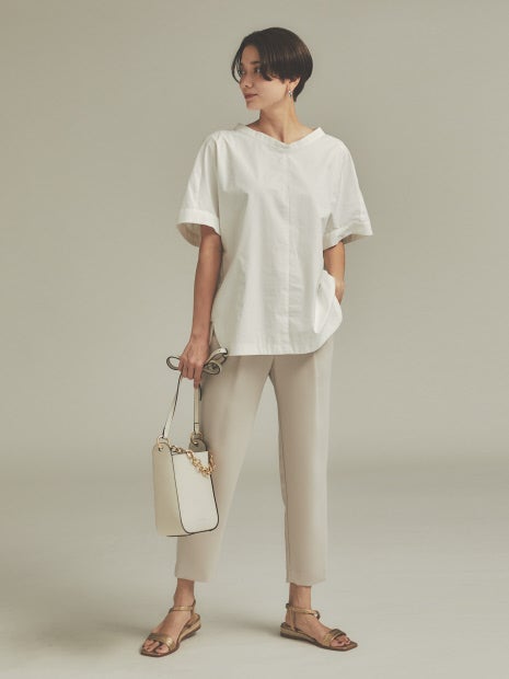 撥水タフタTブラウス