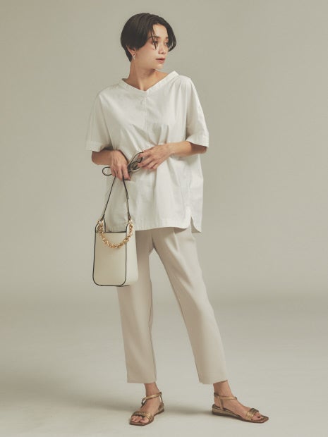 撥水タフタTブラウス