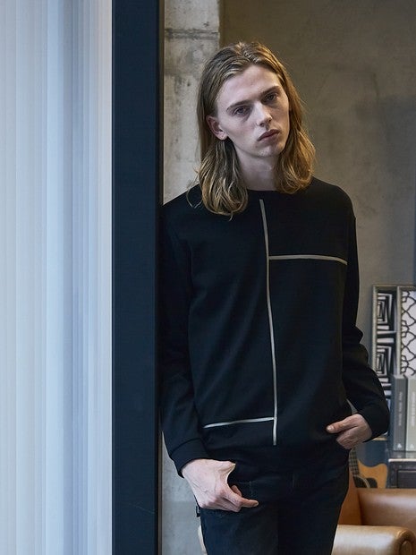 コンポジションライン 長袖Tシャツ