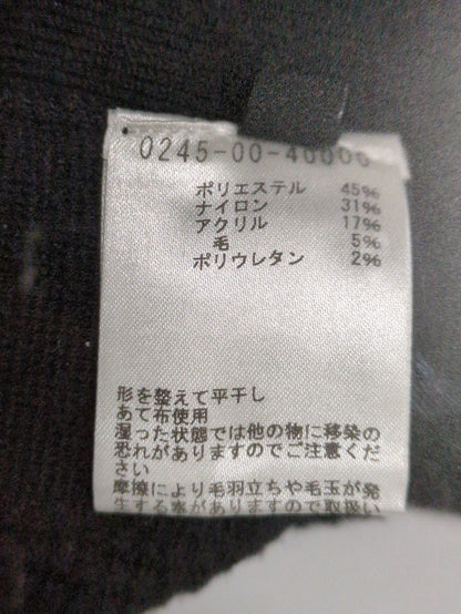 Wワッフル クルーネック プルオーバー ニット