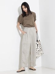 袖ギャザーカットTOP